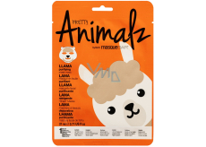 MasqueBar Pretty Animalz Lama Textile Pflegende Gesichtsmaske 21 ml