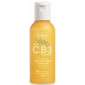 Ziaja Vitamin C.B3 Niacinamid Gesichtstonikum mit 1% AHA + PHA Säure 120 ml