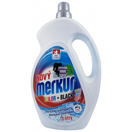 Merkur Color + Black Gel für schwarze und farbige Wäsche 40 Dosen 3L