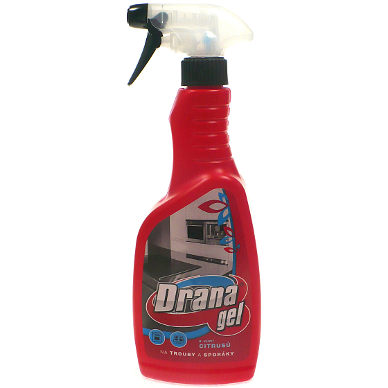 Drana Gel für Öfen und Herde mit Zitrusaroma 500 ml Sprayer
