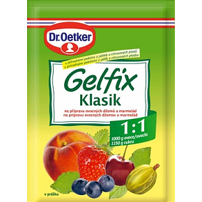 Dr. Oetker Gelfix Klassik Mischung zur Zubereitung von Fruchtaufstrichen und Marmeladen 1:1 20 g