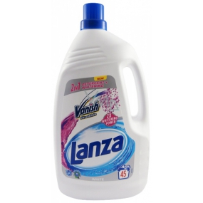 Lanza Vanish White Gel Flüssigwaschmittel für weiße Wäsche zur Entfernung von Flecken 45 Dosen 2,97 l