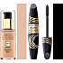 Max Factor Facefinity den ganzen Tag makelloses 3in1 Make-up 55 Beige 30 ml + Samtvolumen Falsche Wimperneffekt Wimperntusche Schwarz 13,1 ml