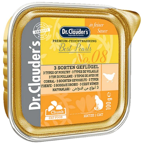 DR. Clauders Geflügelstücke - 3 Fleischsorten in Sauce 100 g
