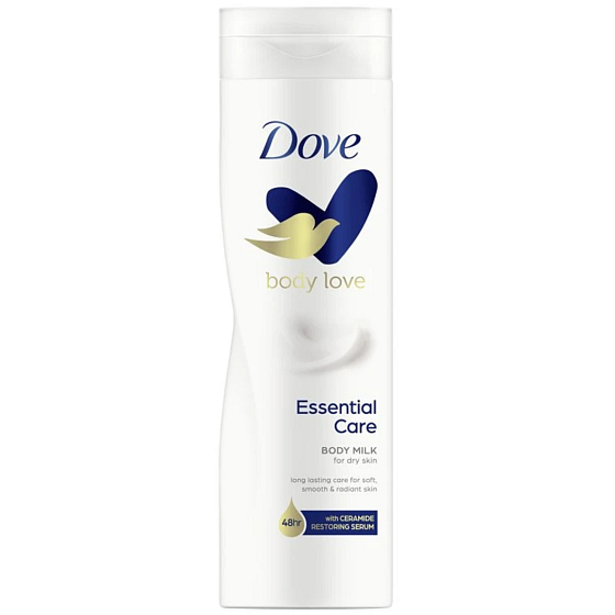 Dove Essential Nourishment Körperlotion für trockene Haut 250 ml