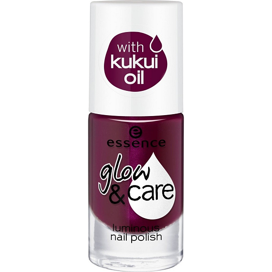 Essence Glow & Care Leuchtender Nagellack Nagellack 06 Berry Caring 8 ml