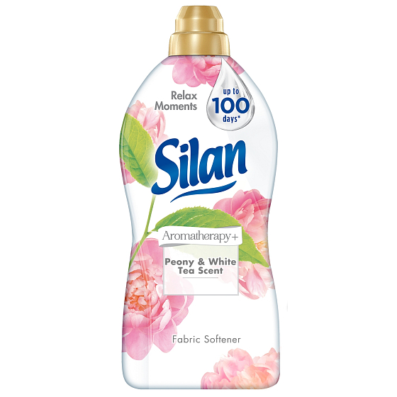 Silan Aromatherapie Pfingstrose & Weißer Tee Duft Weichspüler 72 Dosen 1,8 l