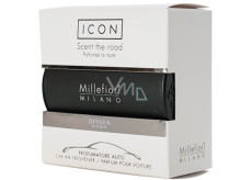 Millefiori Milano Icon Oxygen - Sauerstoff-Autoduft Klassisches Schwarz riecht bis zu 2 Monaten 47 g