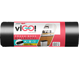 viGO Müllsäcke schwarz, 6 µ, 58 × 67 cm, 60 l, 50 Stück