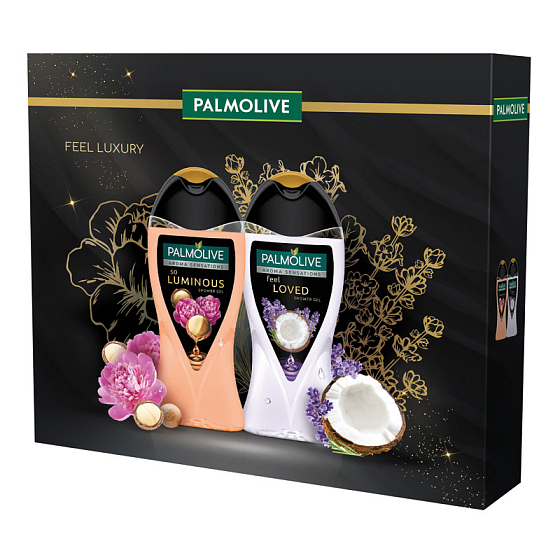 Palmolive Aroma Sensations So leuchtendes Duschgel 250 ml + Palmolive Aroma Sensations Feel Loved Duschgel 250 ml, Kosmetikset