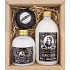 Bohemia Gifts Gentleman Duschgel für Männer 300 ml + Badeschaum 500 ml + schäumende Badebombe 100 g, Kosmetikset