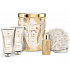 Grace Cole Impress Duschgel 100 ml + Körperlotion 100 ml + Badeschaum 50 ml + Badeschwamm, Kosmetikset in einer Blechdose