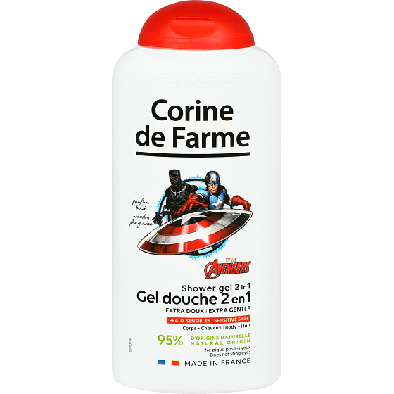 Corine de Farme Avengers 2in1 Duschgel und Haarshampoo für Kinder 300 ml