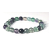 Fluorit grün-klar Armband elastisch Naturstein, Kugel 8 mm / 16-17 cm, genialer Stein