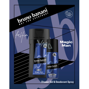 Bruno Banani Magic Deodorant Spray 150 ml + Duschgel 250 ml, Kosmetikset für Männer