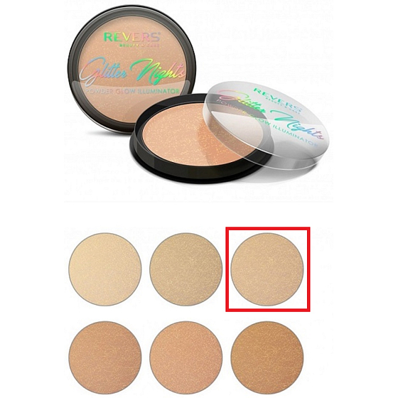Revers Glitter Nights Aufhellendes Puder Nr.03 12 g