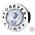 Charme Sterling Silber 925 Familie für immer, Perle auf Armband Familie