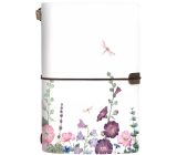 Albi Weekly luxury diary 2025 - Blumen mit Libelle 12 x 17,9 x 1,5 cm