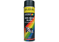 Motip 04001 Spray, universelle Autofarbe, schwarz seidenmatt, 500 ml