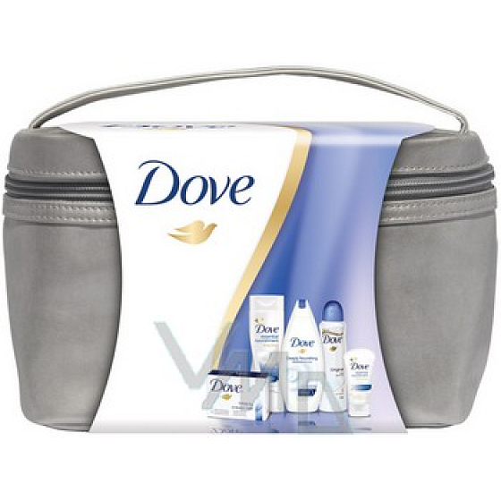 Dove Original Beutel Deodorant Spray 150 ml + Duschgel 250 ml + Seife 100 g + Körperlotion 250 ml + Creme 75 ml, Kosmetikset