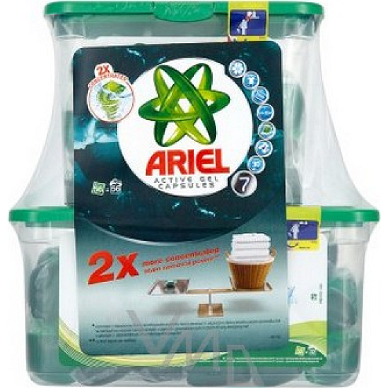 Ariel Gel Pads zum Waschen von weißer und stark verschmutzter Wäsche 40 Stück x 35 ml