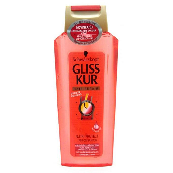 Gliss Kur Nutri Protect Regenerierendes Haarshampoo 250 ml
