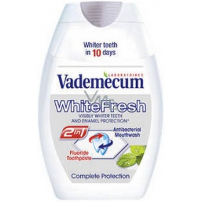 Vademecum White Fresh 2 in 1 Zahnpasta und Mundwasser in einem 75 ml