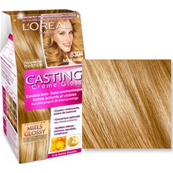 Loreal Paris Casting Creme Glanz Haarfarbe 8304 sonniger Honig