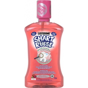 Listerine Smart Rinse Mild Berry Mundwasser für frischen Atem für Kinder ab 6 Jahren 500 ml