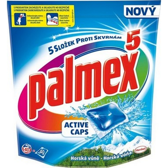 Palmex 5 Active Caps Mountain Duftkapseln zum Waschen von 40 Stück