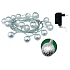 Emos Lighting Balls Metalleffektkette 3 m, 20 LED weiß + 3 m Stromkabel