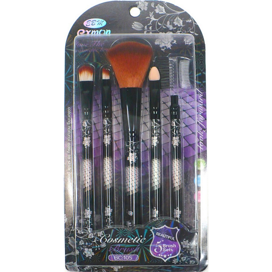 EBM Exmon Kosmetikpinsel Set Kosmetikpinsel 5 Stück Set