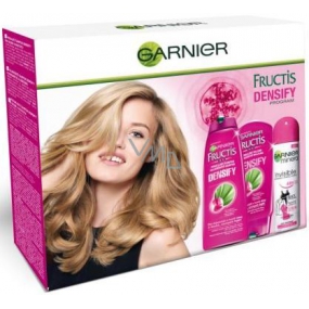 Garnier Fructis Densify stärkendes Haarshampoo 250 ml + Haarspülung 200 ml + Unsichtbares Deo-Spray 150 ml, Kosmetikset für Frauen