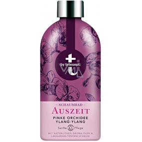 T: BY Tetesept Auszeit Entspannender rosafarbener Orchideen- und Ylang-Ylang-Badeschaum 420 ml