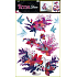 Rubinblumen Wandaufkleber mit Schuhen 60 x 42 cm