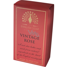 English Soap Rose Naturparfümseife mit Sheabutter 200 g