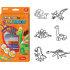 Amos Farben für Glas Set mit 6 Farben x 10,5 ml Dinosaurier