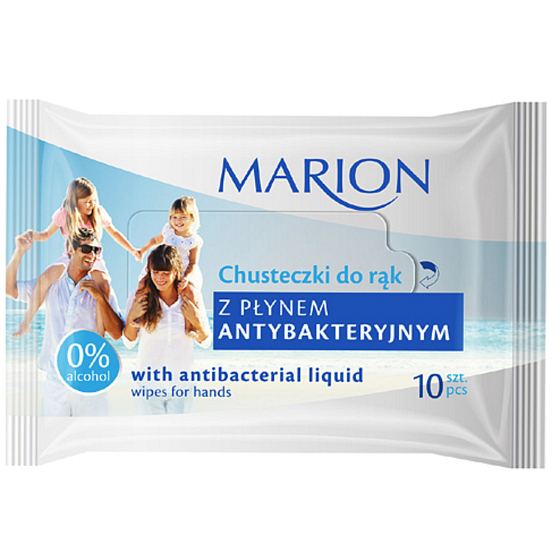 Marion Wipes Antibakterielle Feuchttücher 10 Stück