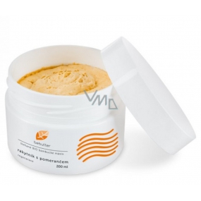 Aromatica Bebutter Bio Sanddorn mit orange geschlagener Sheabutter zur Hautregeneration 200 ml