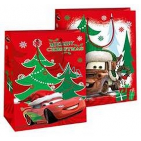 Ditipo Geschenk Papiertüte 26,4 x 12 x 32,4 cm Disney Cars Frohe Weihnachten