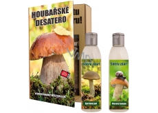 Bohemia Gifts Mushroom Ten For Mushroom Duschgel 200 ml + Shampoo 200 ml, Buchkosmetik-Set