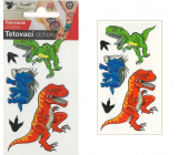 Tätowierte Abziehbilder für Kinder Dinosaurier 10,5 x 6 cm gefärbt