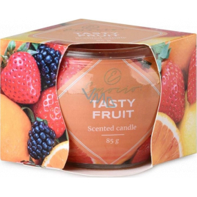 Emocio Dekor Leckeres Obst - Leckeres Duftkerzenglas mit Fruchtduft 70 x 62 mm 85 g