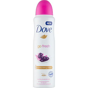 Dove Go Fresh Acai Berry & Water Lily Antitranspirant Deodorant Spray mit 48-Stunden-Wirkung für Frauen 150 ml