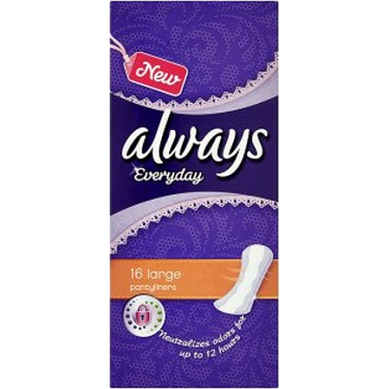 Immer alltägliche Pantyliners Große intime Pads 16 Stück