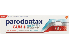 Parodontax Zahnfleisch + Atem & Sensibilität Zahnpasta mit Fluorid, 75 ml