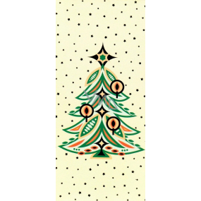 Albi Weihnachtsgruß Umschlag Ornamental Baum 9 x 19 cm