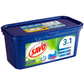 Savo Chlorfreie Universal 3in1 Gelkapseln zum Waschen von Weiß- und Buntwäsche 32 Dosen 864 g