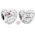 Charme Sterling Silber 925 Eine Mutter in einer Million Herzen, Perle auf Armband Familie