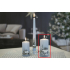 Lima Relief Metall Kerze Frost-Effekt hellblau Zylinder 60 x 120 mm